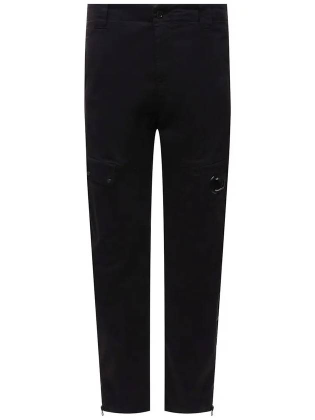 Lens Wappen Zipper Cargo Track Pants Black - CP COMPANY - BALAAN 3