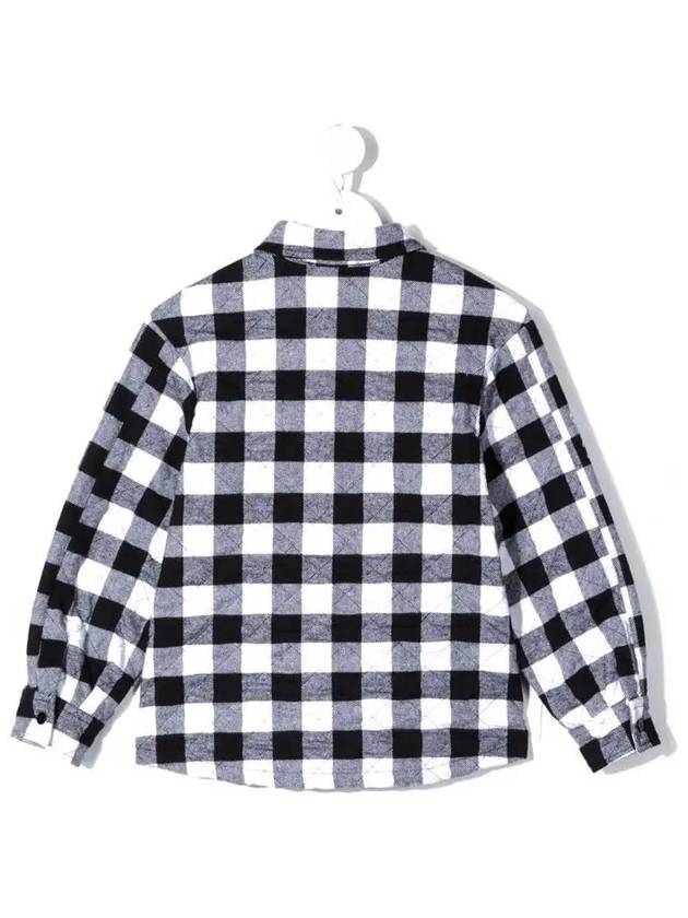 Kids Check Cotton Shirt MS027858 200 - MSGM - BALAAN 3