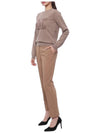 Pegno Straight Pants Beige - MAX MARA - BALAAN 5