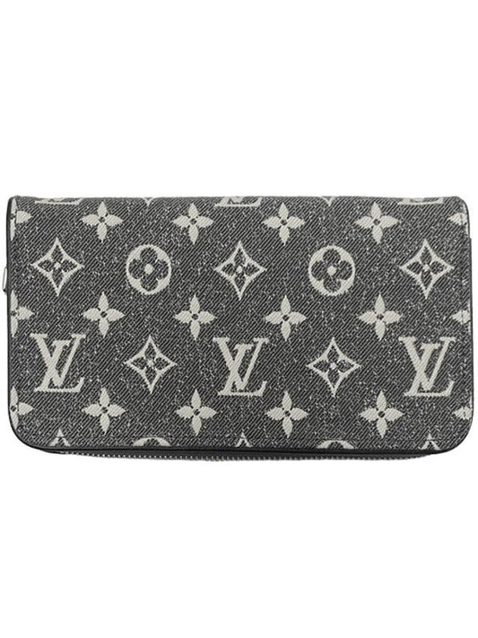 M81858 Denim Zippy Wallet Long Wallet Gray Wallet TEO - LOUIS VUITTON - BALAAN 1