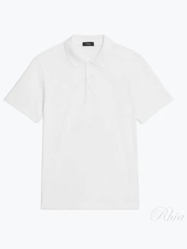 Bronn Cotton Short Sleeve Polo Shirt White - THEORY - BALAAN 2