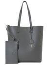 Shopping Toy Supple Leather Tote Bag Storm - SAINT LAURENT - BALAAN 1