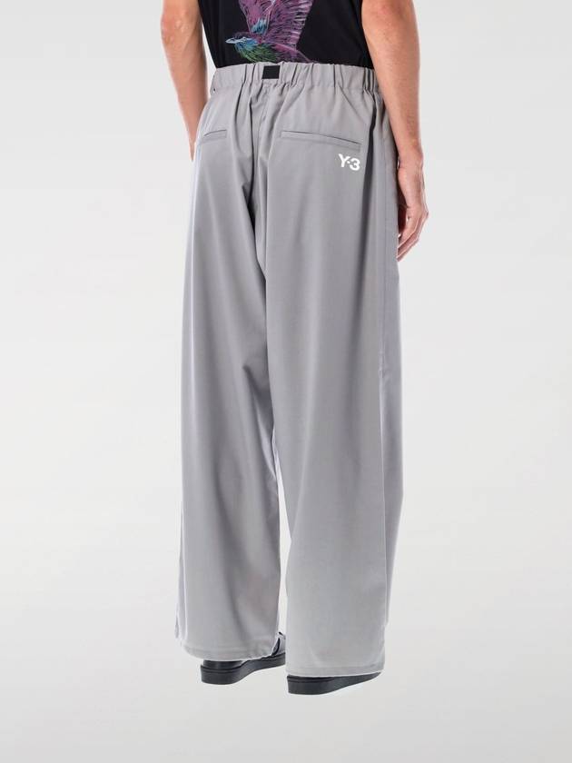 Loose Fit Belt Track Pants Grey - Y-3 - BALAAN 3