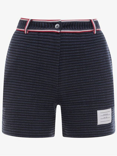 Waste RWB Trim High Shorts Navy - THOM BROWNE - BALAAN 2