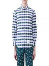 Oxford Tartan Check Cotton Long Sleeve Shirt - THOM BROWNE - BALAAN 2