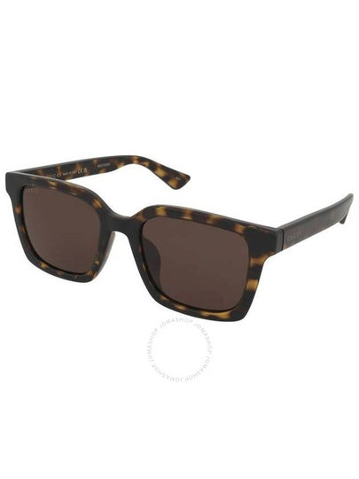 Eyewear Side Logo Square Frame Sunglasses Havana - GUCCI - BALAAN 2