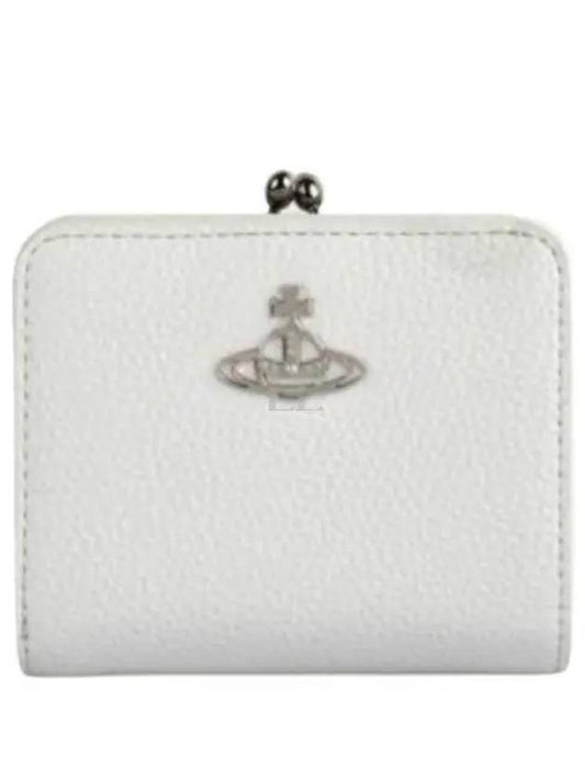 Re-Vegan Gold Logo Half Wallet White - VIVIENNE WESTWOOD - BALAAN 2