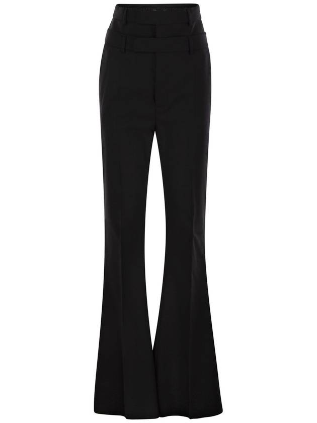 LINCE - Flare trousers with customised double belt - MAX MARA SPORTMAX - BALAAN 1