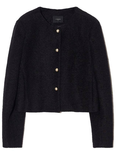 Boucle Crop Tweed Jacket Black - LESEIZIEME - BALAAN 2