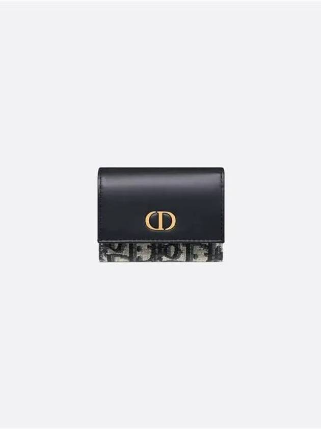 30 Montaine Tri-Fold Half Wallet Blue - DIOR - BALAAN 2