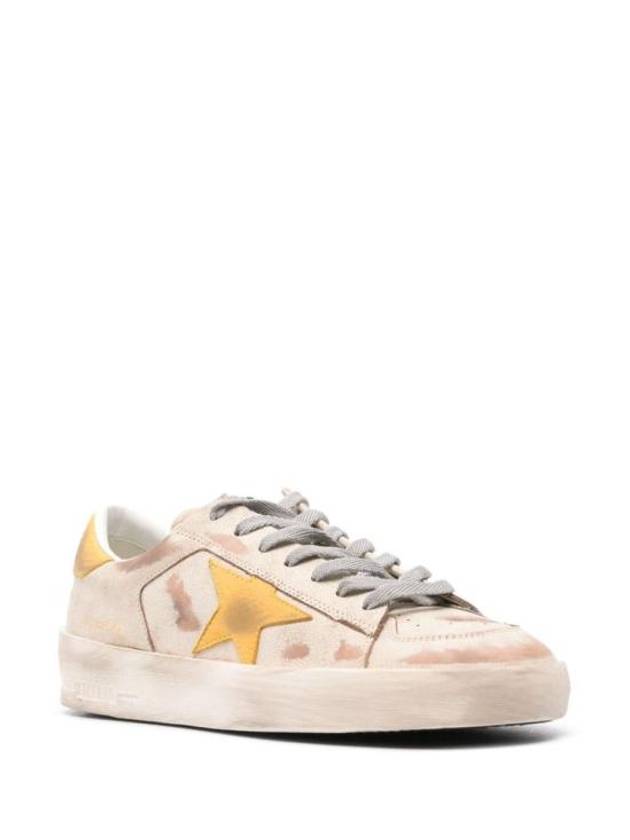 Stardan Leather Low Top Sneakers Off White - GOLDEN GOOSE - BALAAN 3