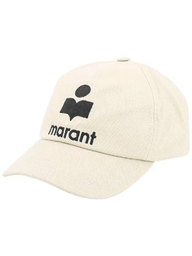 Tyron Logo Cotton Ball Cap Ecru - ISABEL MARANT - BALAAN 2