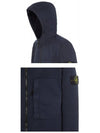 Men's Wappen Patch Supima Cotton Hooded Jacket Navy - STONE ISLAND - BALAAN 6