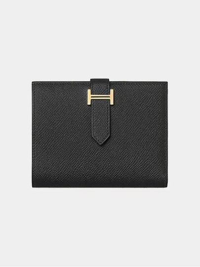 Bearn Compact Half Wallet Black - HERMES - BALAAN 2