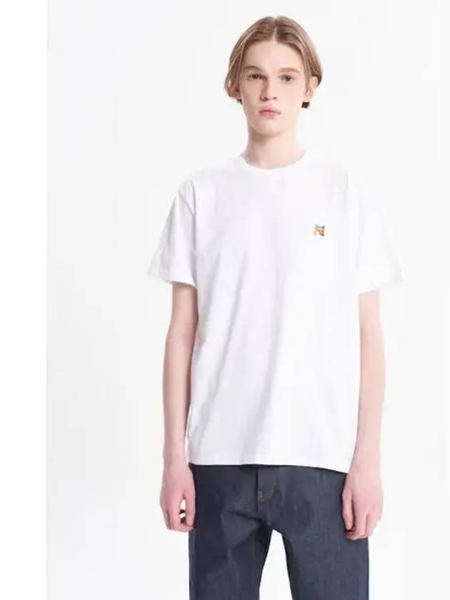 Men s Foxhead Patch Classic T Shirt White Domestic Product - MAISON KITSUNE - BALAAN 1