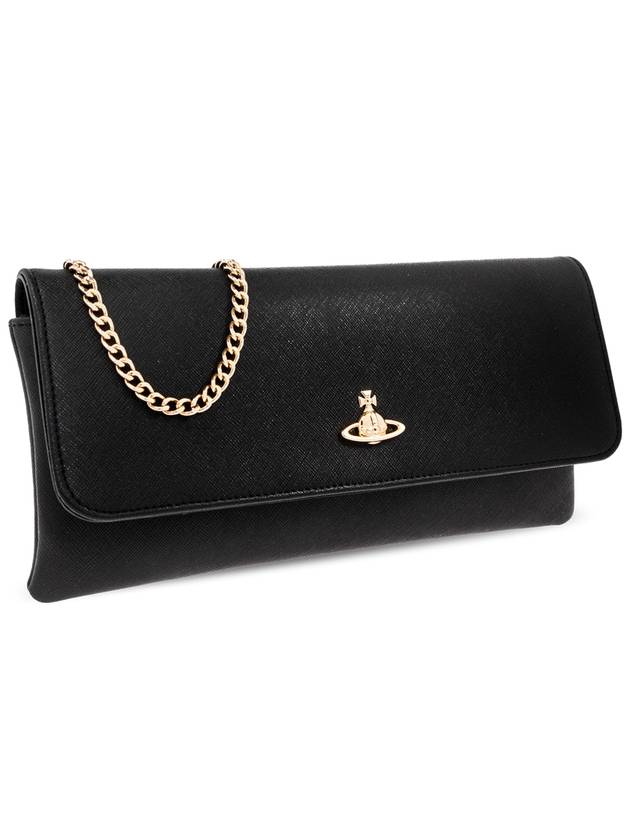 Vivienne Westwood Clutch With Logo, Women's, Black - VIVIENNE WESTWOOD - BALAAN 4