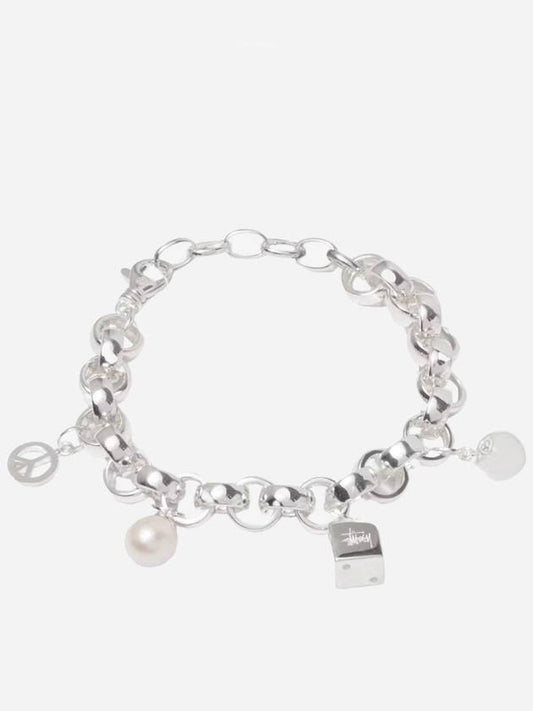 Icon Charm Bracelet Sterling Silver - STUSSY - BALAAN 1