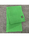 Kids Logo Patch Wool Cashmere Muffler Green 7916N02Z3 V0050 - STONE ISLAND - BALAAN 2