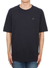 30/1 Sponge Fleece Short Sleeve Sweatshirt Navy - CP COMPANY - BALAAN 2