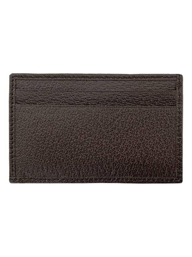 Ophidia GG Leather Card Wallet Brown - GUCCI - BALAAN 3