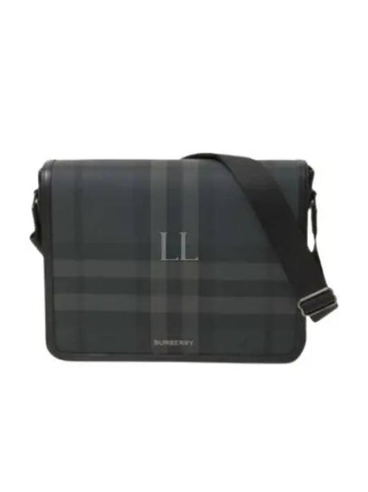 Check Logo Messenger Bag Grey - BURBERRY - BALAAN 2