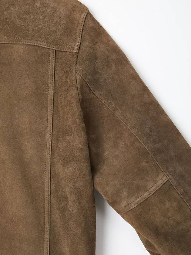 Lambskin Suede Jacket Brown - IKALOOOK - BALAAN 11