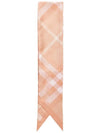 Check Skinny Silk Scarf Pink - BURBERRY - BALAAN 4