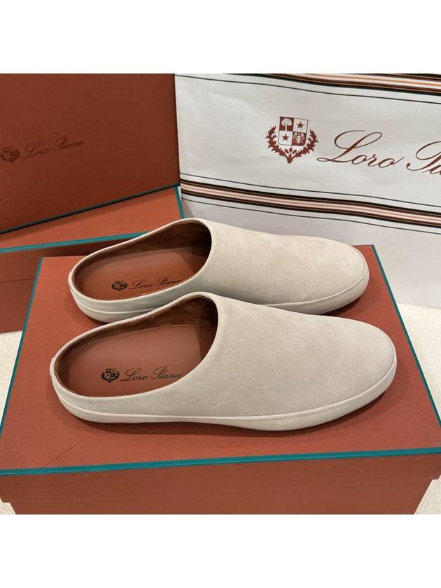 Tomori Suede Slippers Classic Beige - LORO PIANA - BALAAN 3