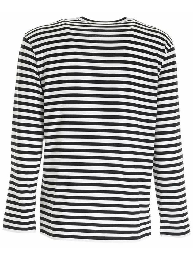 Red Heart Waffen Stripe T Shirt AZ T164 051 1 - COMME DES GARCONS - BALAAN 3