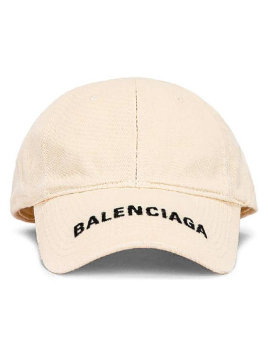 women's logo visor ball cap light beige - BALENCIAGA - BALAAN 2