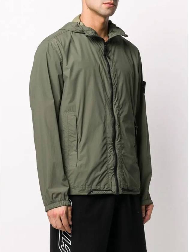 Skin Touch Wappen Patch Hooded Jacket Olive - STONE ISLAND - BALAAN 5