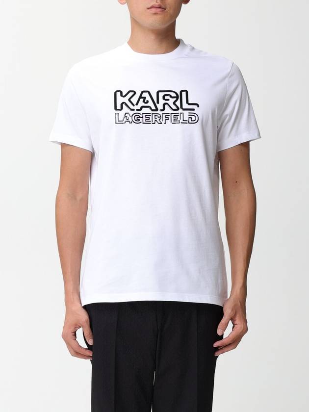 T-shirt Karl Lagerfeld con maxi logo - KARL LAGERFELD - BALAAN 1