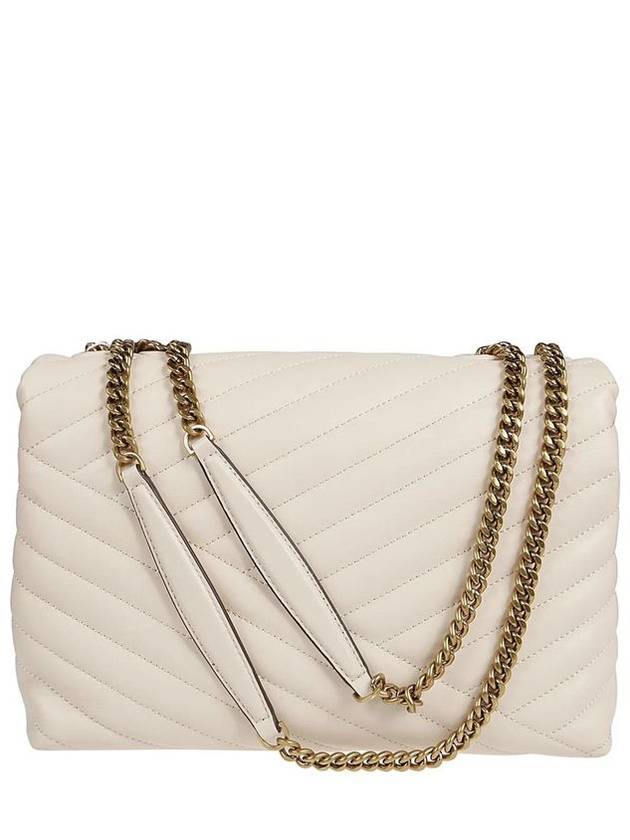 Kira Chevron Convertible Shoulder Bag White - TORY BURCH - BALAAN 3