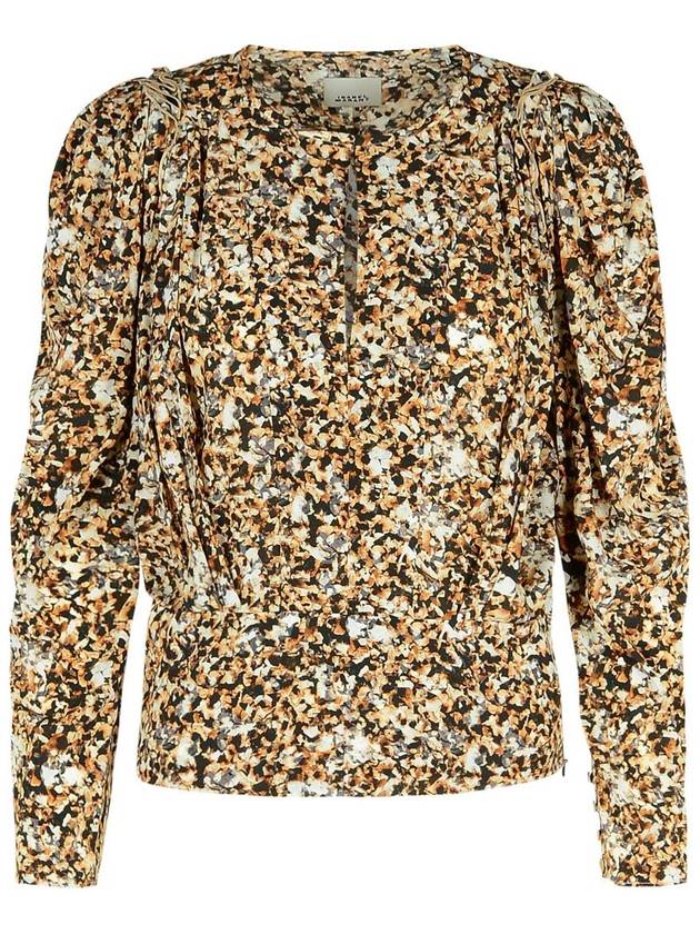 Isabel Marant 'Zagra' Beige Silk Blouse - ISABEL MARANT - BALAAN 1