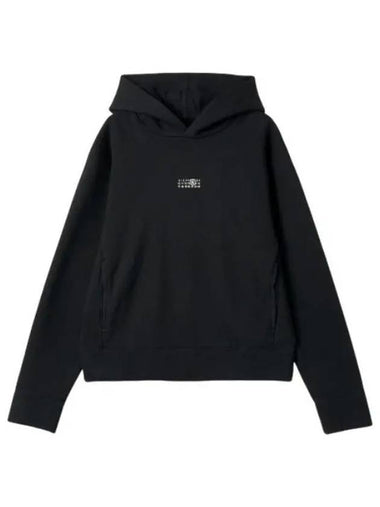 MM6 Crop Sweatshirt Black - MAISON MARGIELA - BALAAN 1