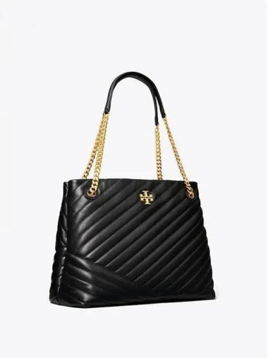 Kira Chevron Women s Tote Bag Shoulder Black Domestic Product GM0023080845073 - TORY BURCH - BALAAN 1