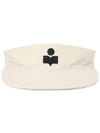 Embroidered Logo Visor Cap Ivory - ISABEL MARANT - BALAAN 3