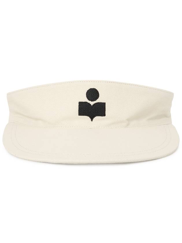 Embroidered Logo Visor Cap Ivory - ISABEL MARANT - BALAAN 3