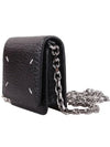 Embroidery Logo Chain Cald Wallet Black - MAISON MARGIELA - BALAAN 4