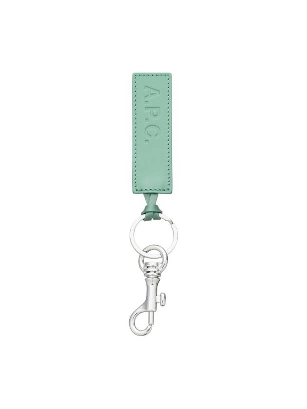 Logo Leather Key Holder Green - A.P.C. - BALAAN 2