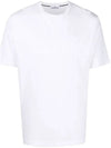 Men's Logo Short Sleeve T-Shirt White - STONE ISLAND - BALAAN 3