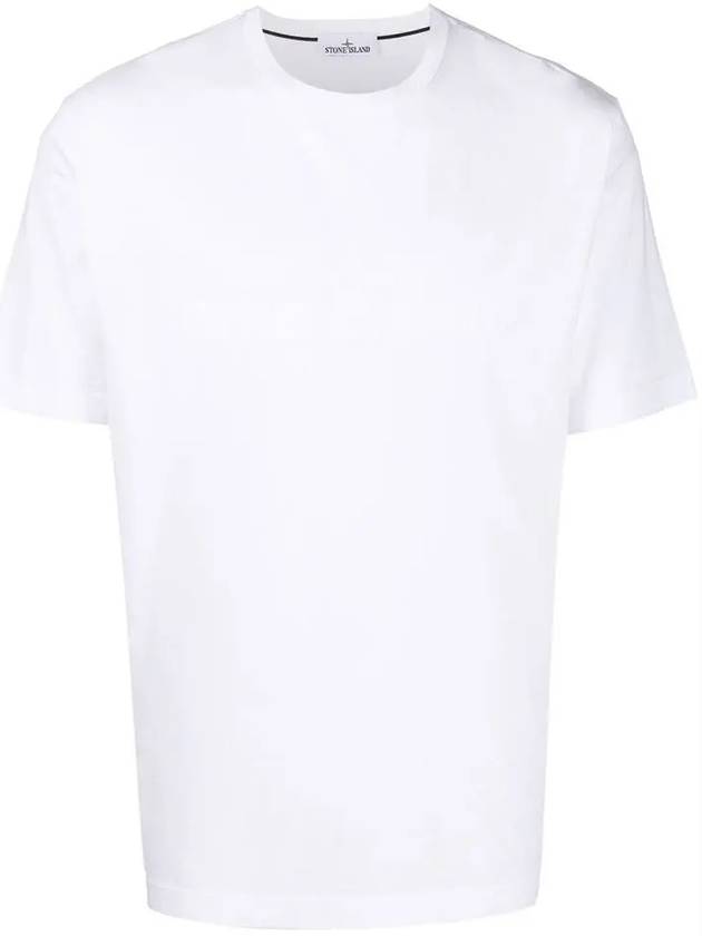 Men's Logo Short Sleeve T-Shirt White - STONE ISLAND - BALAAN 3