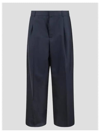 Wool Mohair Twill Slacks Blue - DIOR - BALAAN 2