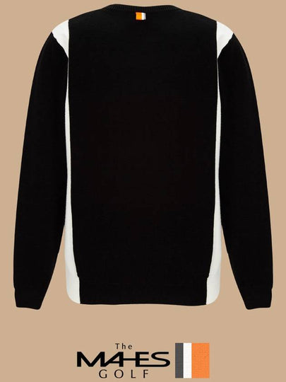 Logo Knit Sweater Black MEN Orange Label Hybrid Knit Windproof Homme GN30291 - MAHES - BALAAN 2