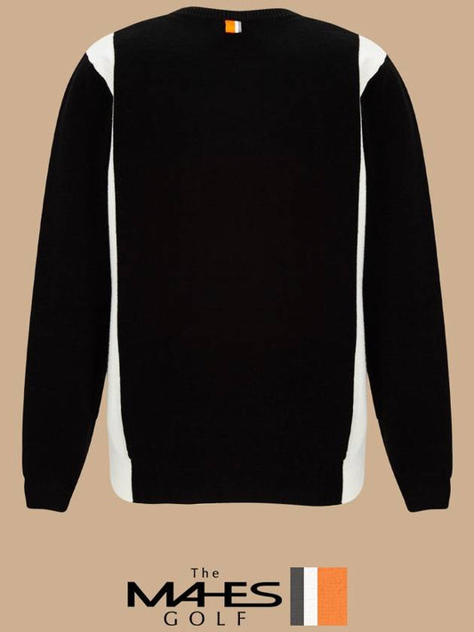 Logo Knit Sweater Black MEN Orange Label Hybrid Knit Windproof Homme GN30291 - MAHES - BALAAN 2