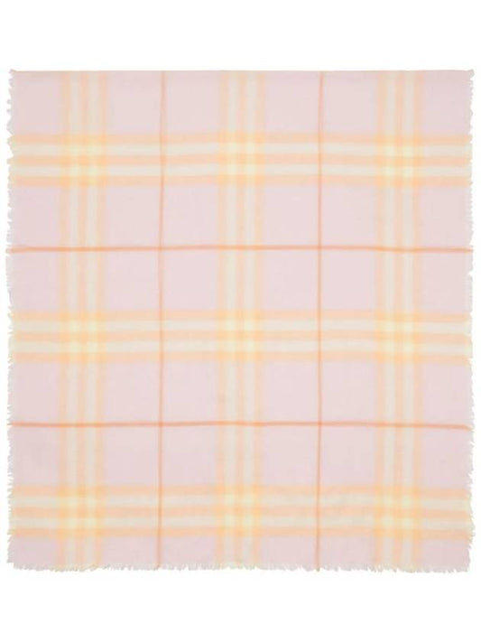 Check Print Wool Scarf 8080102 - BURBERRY - BALAAN 1