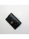 Classic Grained Calfskin Card Wallet Black - CHANEL - BALAAN 5