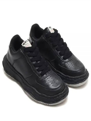 A07FW702 BLKBLK WAYNE leather low sneakers - MIHARA YASUHIRO - BALAAN 1
