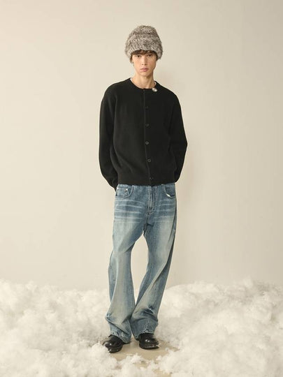 Wave Cutting Denim Pants Midnight Blue - KINETO - BALAAN 2