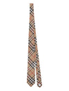 Men's Modern Cut Vintage Check Silk Tie Beige - BURBERRY - BALAAN 10